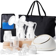 Electric Breast Pump F1, VibesFlow Micro-Vibration with Hospital-Grade Suctio...