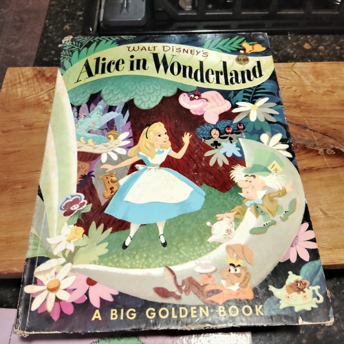 Walt Disney’s Alice in Wonderland A Big Golden Book Vintage Hardback