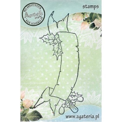 AGATERIA - Transparent Stempel Motivstempel Clear Stamp - Schärpe