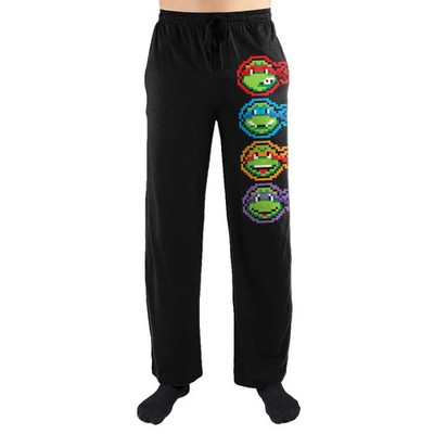 Teenage Mutant Ninja Turtles Mens TMNT Pixel Faces Lounge Sleep Pants NWT Small