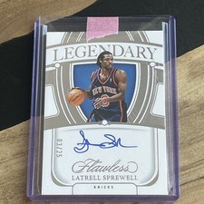 2023-24 Panini Flawless - Legendary Scripts Latrell Sprewell #LS-LSW /25 (0430)