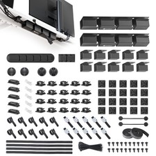 316 PCS Cable Management Organizer Kit Cable Raceways, 6 Cable Holder, 4 Cord...