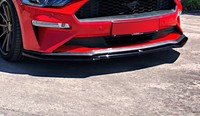 Maxton Design Frontlippe V.1 Passend FüR Ford Mustang Mk. 6 FL Schwarz Hochglanz