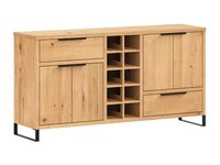 Sideboard Sydney Holz Wildeiche 160X84X41 Anrichte Mit Weinregal Kommode MöBel