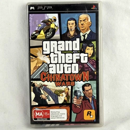 Grand Theft Auto Chinatown Wars PSP Incl Manual Map Sony PlayStation Portable