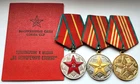10, 15, 20 years of impeccable service in the army USSR SOVIET military medals