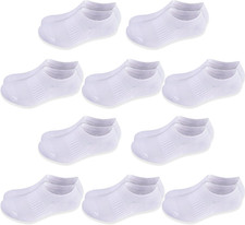 10 Pairs Boys Girls No Show Socks Cotton Non Slip Low Cut Socks