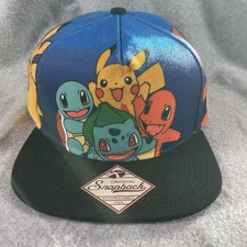 Pokémon Bio World  Original Snapback Hat Cap Pikachu & Friends 2017