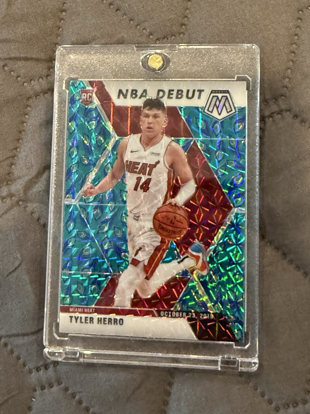2019-20 Panini Mosaic - Rookies Tyler Herro #223 Choice Peacock Prizm (RC)