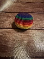 Rainbow Hacky Sack Footbag Kick Ball Outside Play Indoor Sports