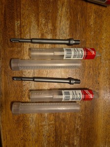 2 NEW Milwaukee 48-03-3545 8" SDS Shank Core Bit Adapter