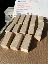 (14) Assorted 1 1/2” Solid Basswood Carving Turning Wood Blocks