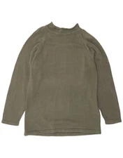 MURPHY & NYE Mens Sailmakers Turtle Neck Jumper Sweater Small Khaki Cotton CK10