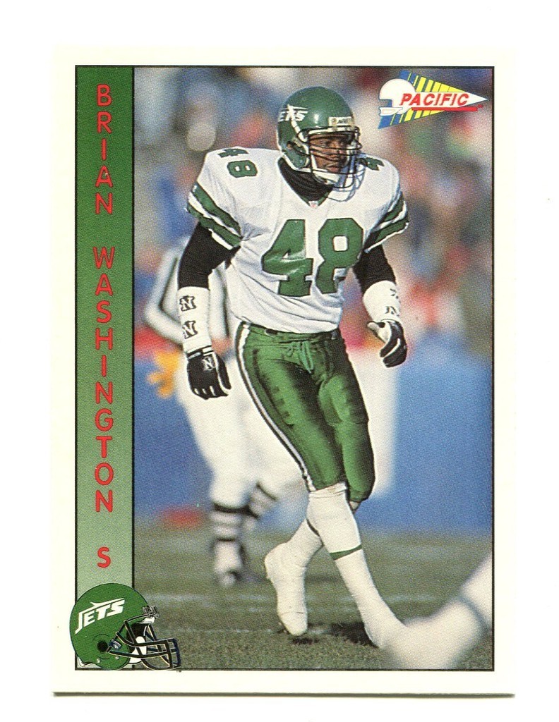 1992 Pacific #227 Brian Washington Nebraska/New York Jets