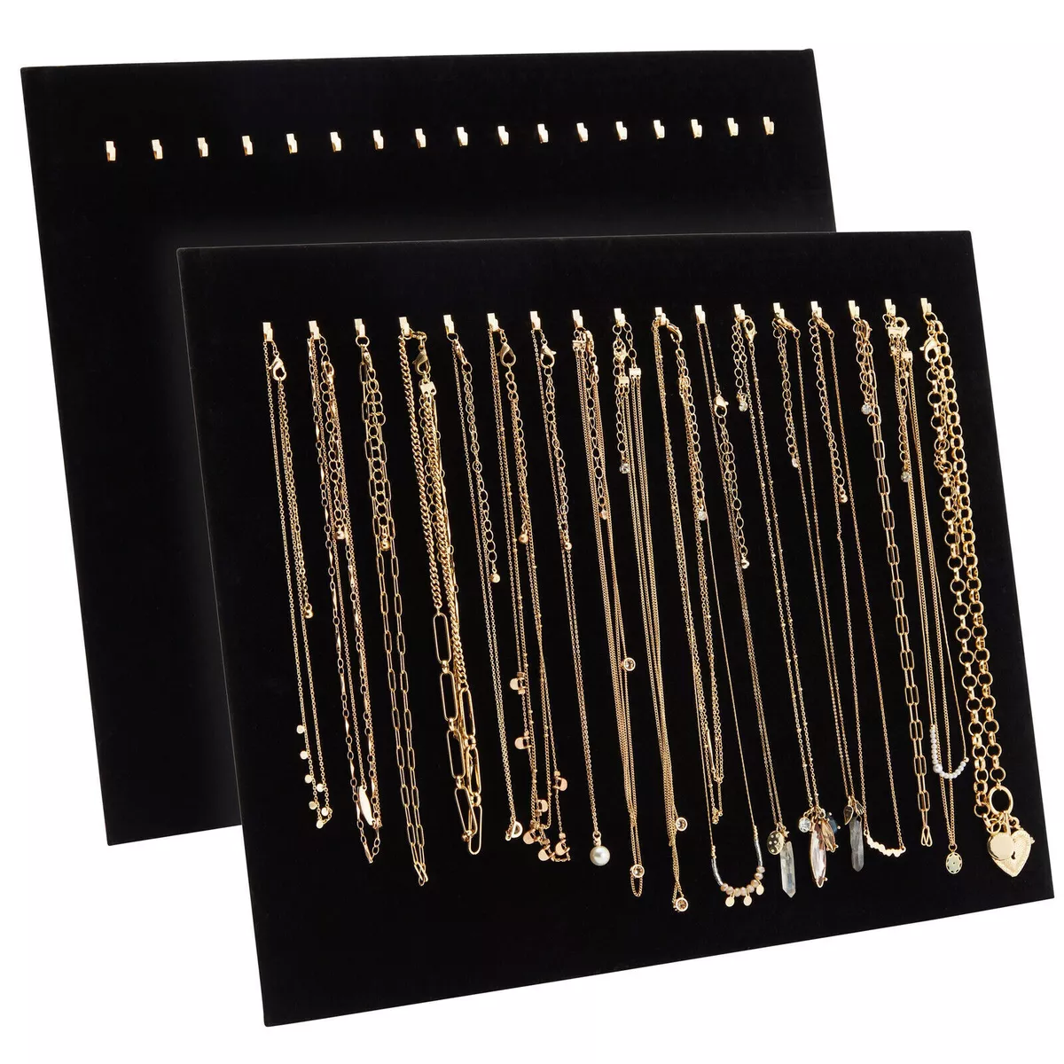 Velvet jewelry display clearance