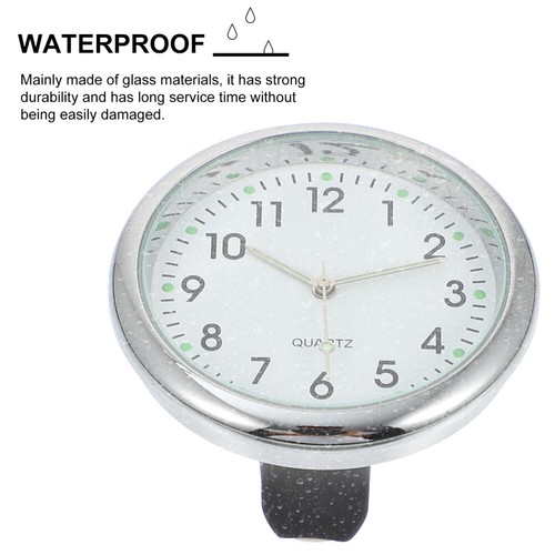 Auto Mini Dashboard Clock Vehicle Car Luminous Digital Small Stick on - Picture 2 of 12