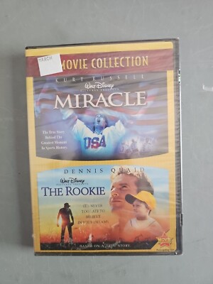 Miracle / The Rookie DVD Disney Sports Double Feature, NEW 786936765809 ...
