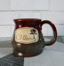 Sunset Hill Stoneware 12 fl oz Coffee Mugs Creekhaven Inn & Spa Drip Glaze