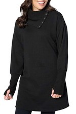 Studio Park x Shawn Killinger Petite Sweatshirt Dress Black
