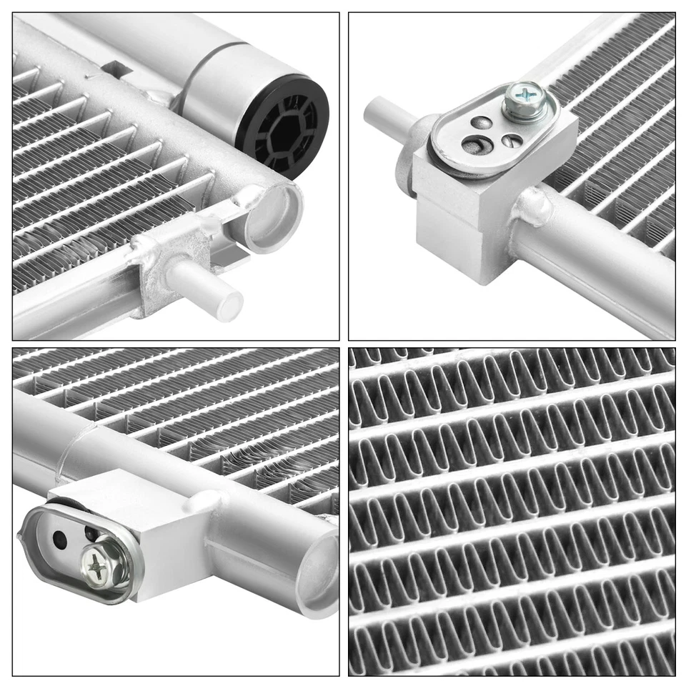 Radiator + AC Condenser for 2002 2003 2004 2005 2006 Honda CR-V CRV Element 2.4L - Imagem 4 de 4