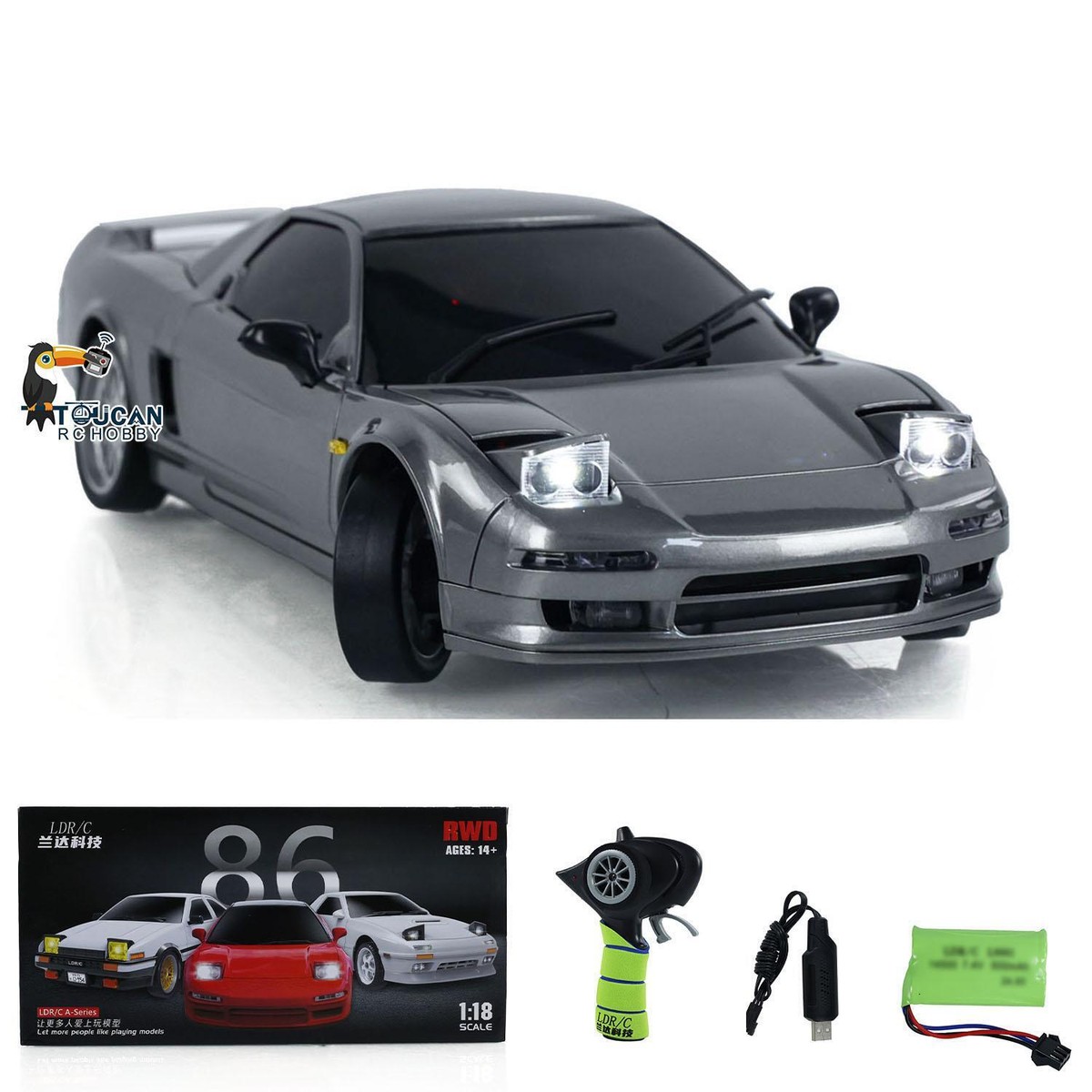 1/18 RWD RC Racing Drift Car Electric Vehicle Model W/Gyroscope