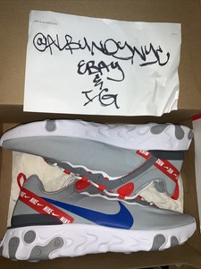 nike react element 55 grey royal red