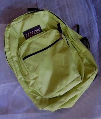 lime green jansport backpack