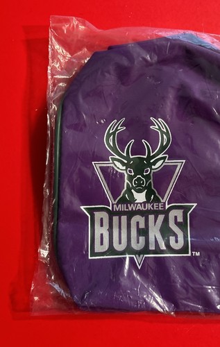 1990’s MILWAUKEE BUCKS Small Bag Case NBA Basketball SGA Vintage 90’s Purple - Picture 2 of 5