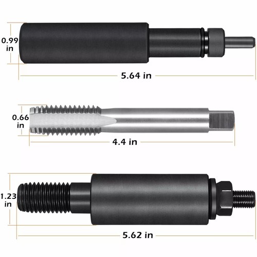 Kit de reparación de cabezal y funda de inyector de combustible / herramienta de instalación de extractor de taza para Ford 6,0 L - Imagen 10 de 12