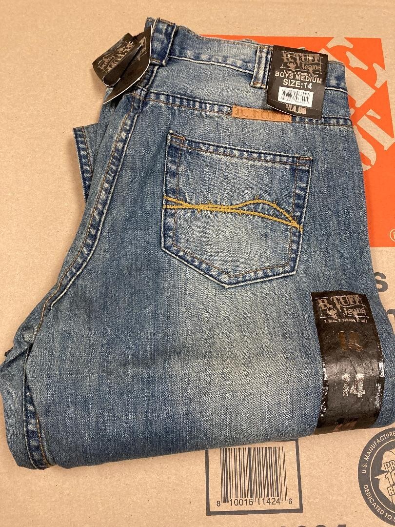 Tuff Western Denim Jeans Boys TGIF Tan BJTRQE Size 11 NWT