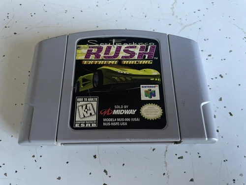 San Francisco Rush N64 Extreme Racing Nintendo 64 1997 Authentic Game Cartridge