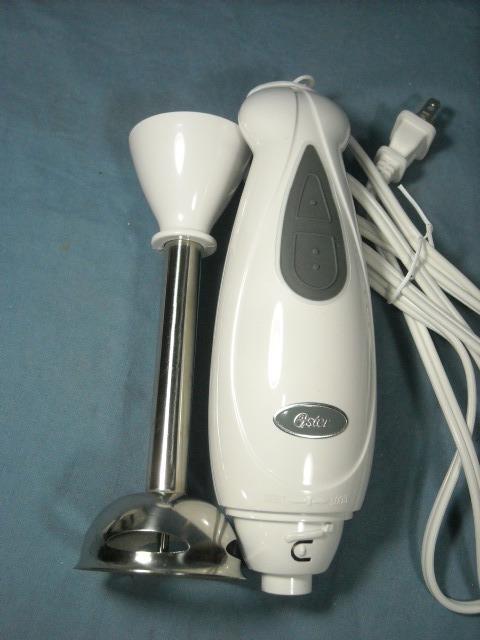 EUC OSTER HAND HELD IMMERSION STICK BLENDER MIXER #2614 W/ OWNERS MANUAL