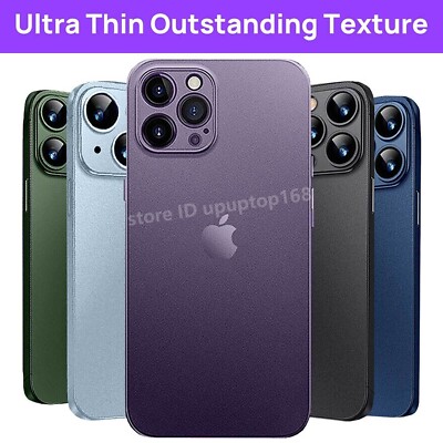 Matte Clear Case For iPhone 16 15 14 13 17 Pro Max Ultra Slim Shockproof Cover
