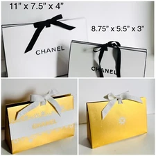 CHANEL Origami Ribbon GIFT BAG | Sizes: 11" x 7.5" x 4" or 8.75" x 5.5" x 3"
