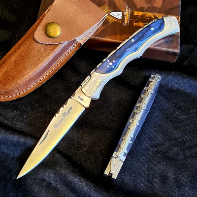 LAGUIOLE BOUGNA Taschenmesser LAGUIOLE Outdoormesser Edelstahl Laguiole mit Tasche (4164)