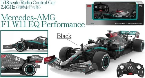 DOYUSHA 2.4GHz 1/18 RC Car Mercedes-AMG F1 W11 EQ Performance Black 98500 RTR - Picture 7 of 7