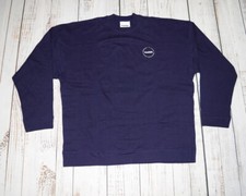 VINTAGE VIACOM LONG SLEEVE BLUE SHIRT USA ONE SIZE BLOCKBUSTER EMPLOYEE MTV OS
