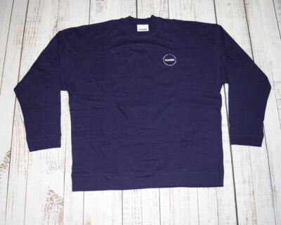 VINTAGE VIACOM LONG SLEEVE BLUE SHIRT USA ONE SIZE BLOCKBUSTER EMPLOYEE MTV OS
