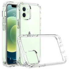 For iPhone 15 14 13 12 11 Pro Max Lot Soft Silicone Clear Cover Shockproof Case