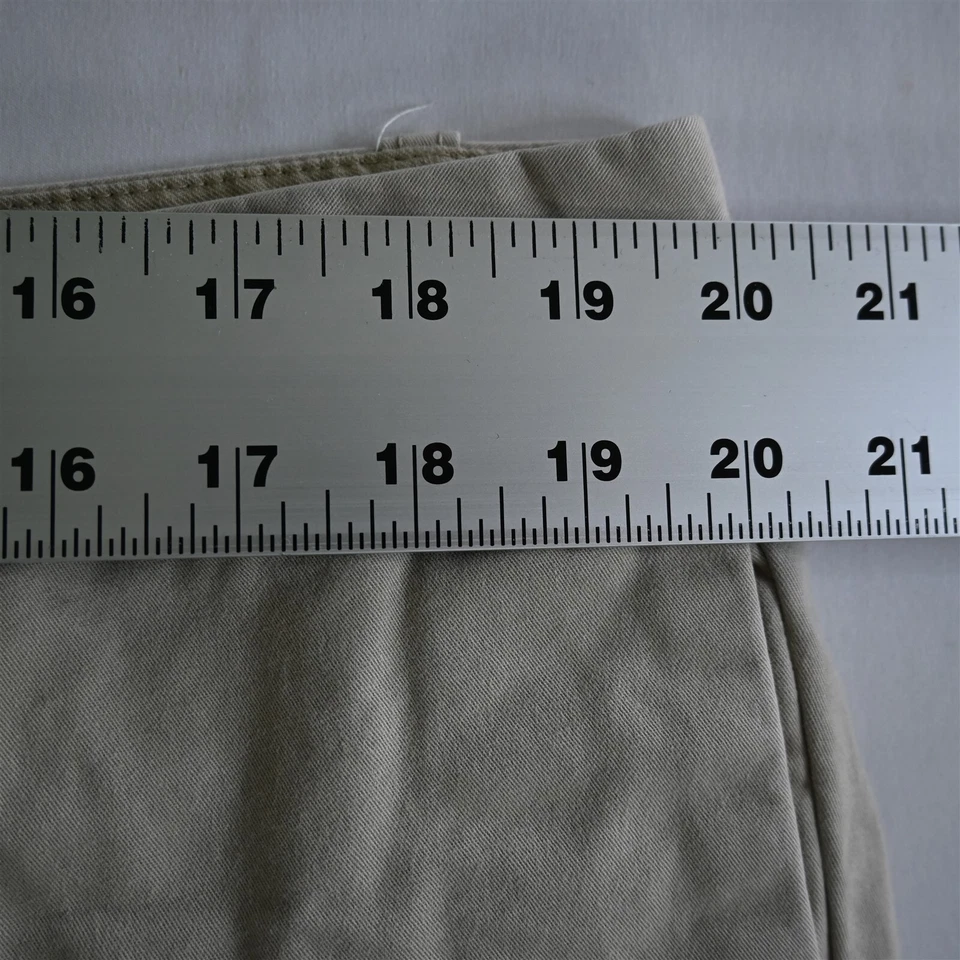 Dockers 40x30 Khaki K-1 K1 Flat Front Straight Fit 100% Cotton Mens Chino Pants - Image 2 of 4