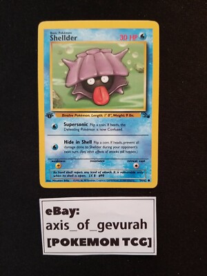 first edition shellder pokemon card Shellder (54/62) [Fossil Unlimited] main image 1