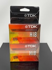 TDK Hi8 MP 120 Camcorder Tape Superior Grade Sealed P6-120HP