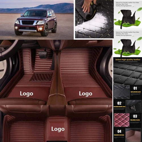 For Acura RL/RLX Car Floor Mats Luxury Custom PU Waterproof Auto Carpets Liners - Picture 2 of 30
