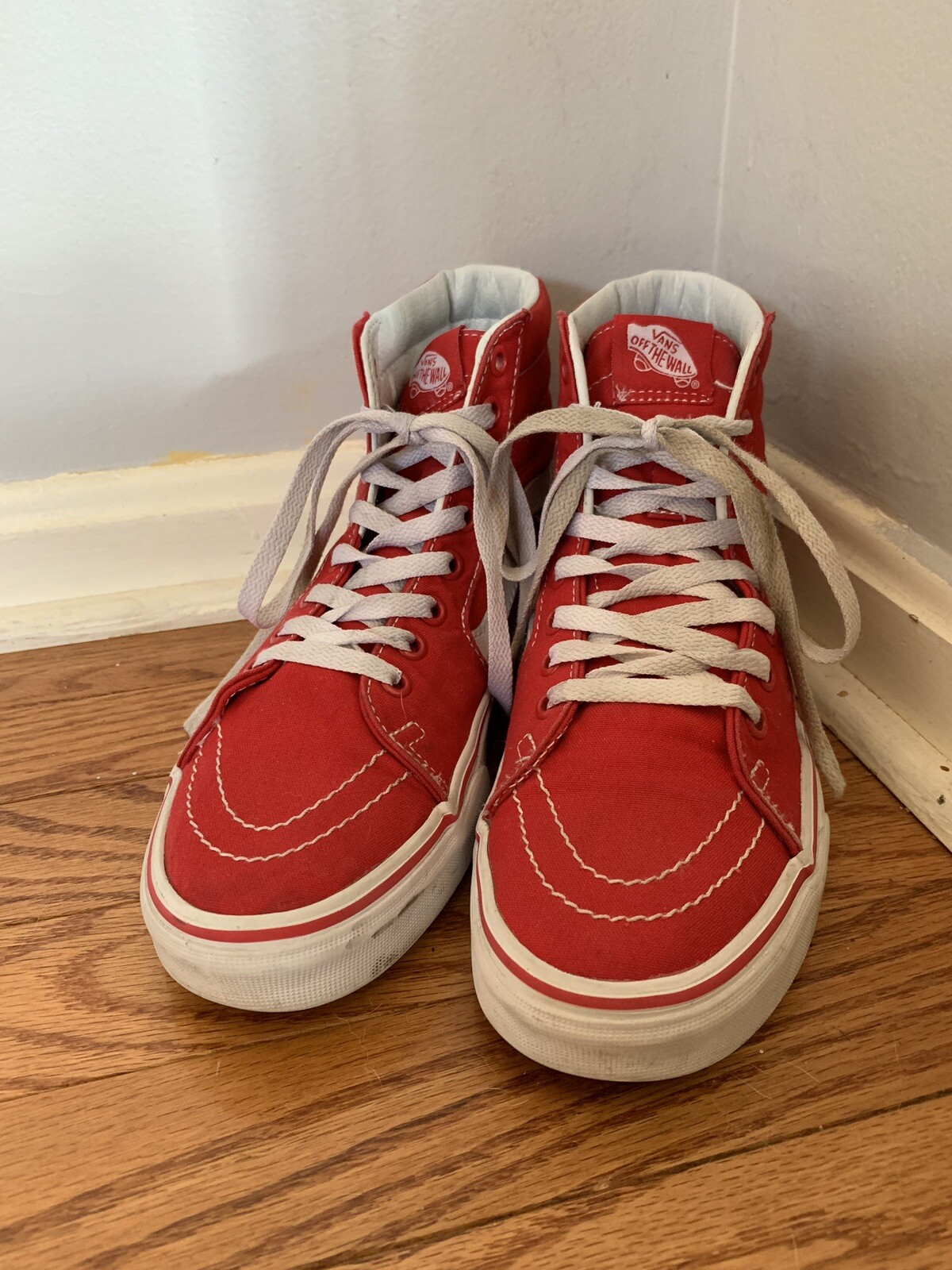 vans off the wall red shoes
