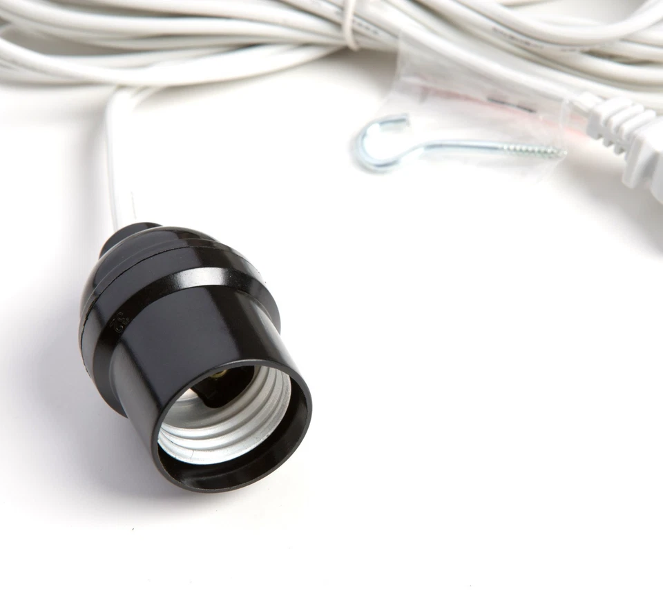 12 ft. White Power Cord Set for Paper Lanterns - Image 2 of 2