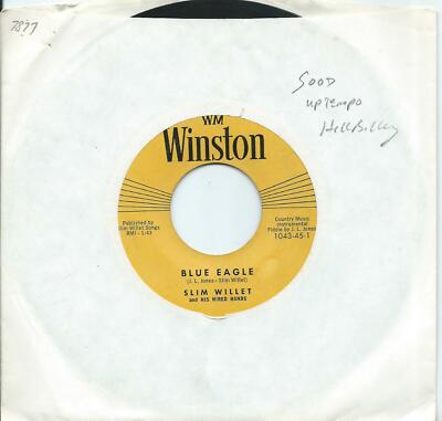 Slim Willet And His Hired Hands:Blue eagle/Abilene waltz:US Winston