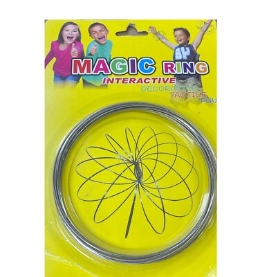  Magic Flow Ring Toys Kinetic Spring Infinity Arm Slinky Juggle Dance UK
