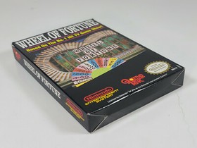 Vintage Nintendo NES Wheel Of Fortune Game Cartridge Dust Cover Box 