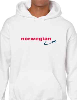 Norwegian Air Shuttle Hoodie Logo European Norway Aviation Hooded Sweatshirt