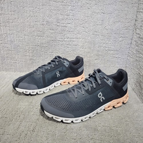 On Cloudflow Women's Size US 10.5 Black Lace Up Athletic Running Sneakers - Picture 6 of 11